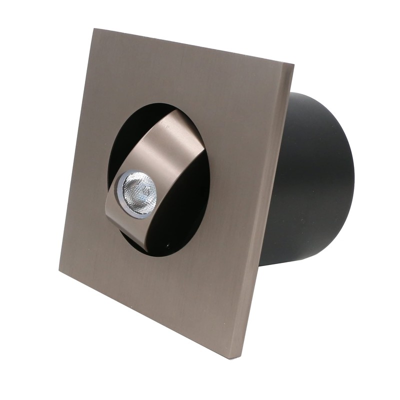 LUMINTURS 3W LED Wall Recessed Step Stair Lighting Bedside Reading