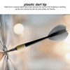 WJUAN Pack of 200 Plastic Dart Tips, 2BA Thread Dart