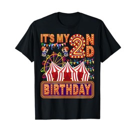 It's My 2nd Birthday Circus Carnival Birthday Party Decor T-Shirt