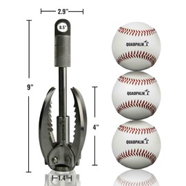 Heavy Duty Survival Grappling Hook – Multifunctional QUADPALM Grapple Hook - 4 Stainless Steel Folding Claws - Survival Gear - Outdoor Camping Hiking Tree Rock Mountain Climbing Equipment