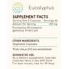 Eucalyptus 120 Capsules, 400mg, Eucalyptus (Eucalyptus Globulus) Dried Leaf (120
