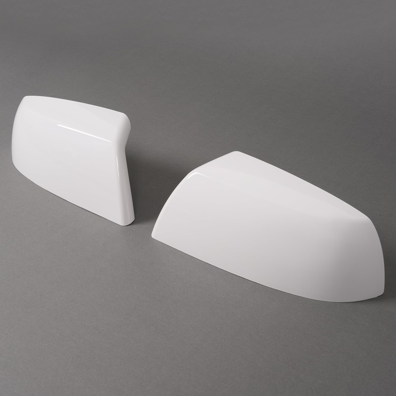 HECASA White Mirror Covers Caps Compatible with 2007-2022 Toyota Tundra/Sequoia