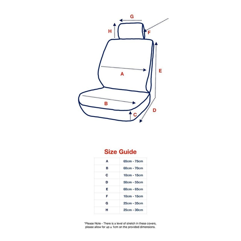 Xtremeauto® Classic Car Seat Covers Set Front & Rear complete