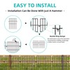 FOKEP 10 Panels Garden Fencing Animal Barrier, 17in (H) X