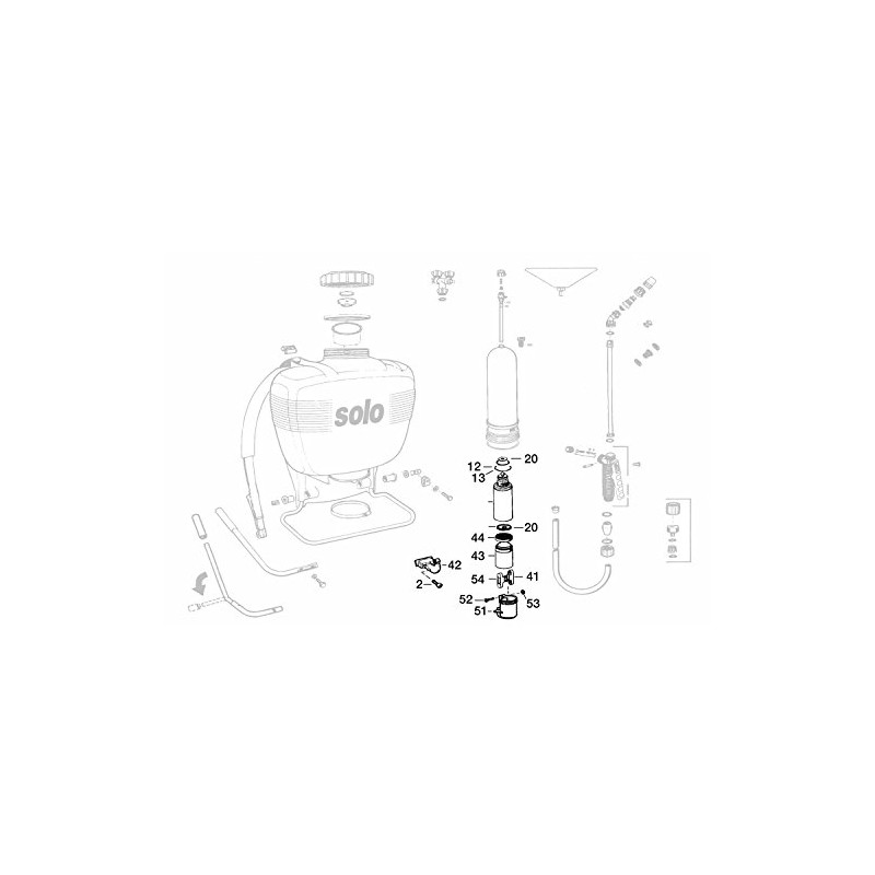SOLO Sprayers Piston Pump Assembly Complete Kit
