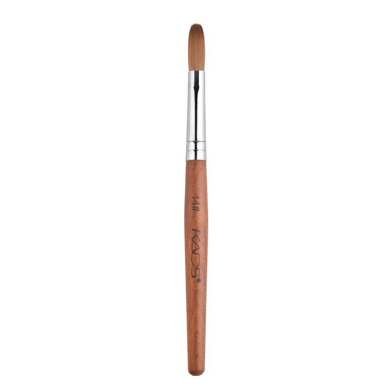 KADS Pure Kolinsky Hair Bristles Acrylic Nail Brush Oval Curled