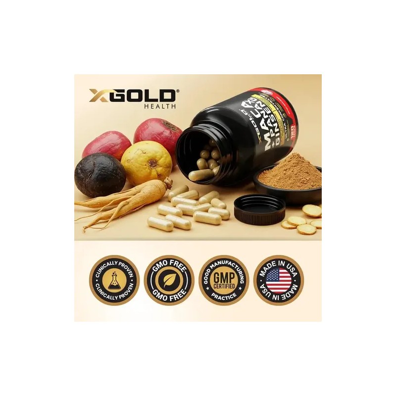 Capsulas Compuestas De Raíz De Maca Tricolor Y Ginseng