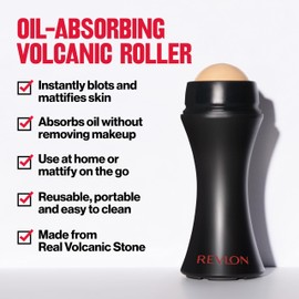 Revlon Face Roller, Oily Skin Control for Makeup, Oil Absorbing, Volcanic Reusable Facial Skincare Tool, Stocking Stuffer for Women & Men, 1 count