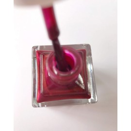 ADRIANNE K NONTOXIC BURGUNDY/RED SHIMMER NAIL POLISH, VELVETTE! QUICK DRY. VEGAN, 51 FL OZ