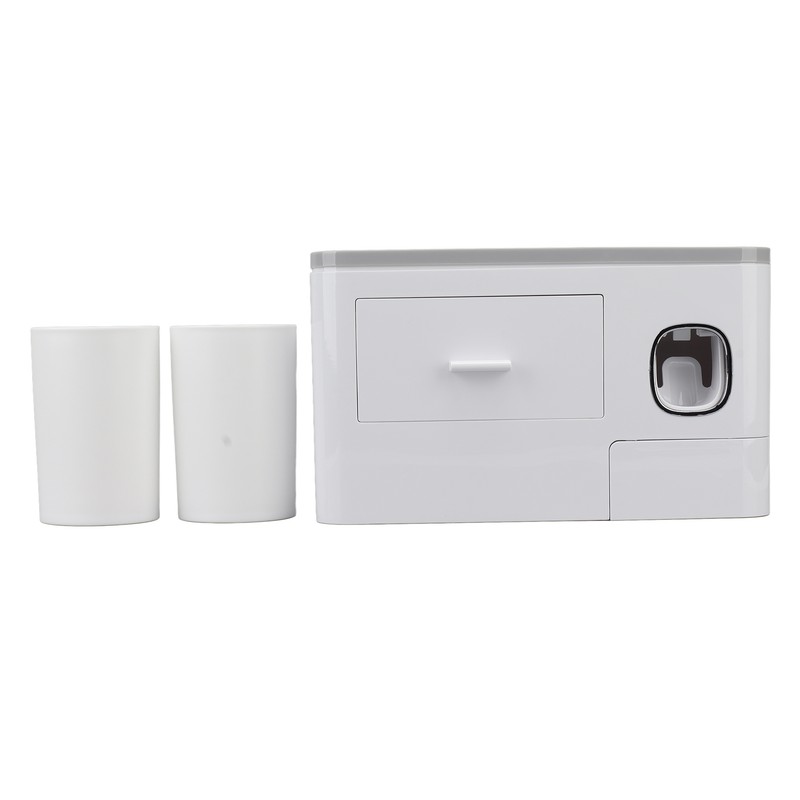 Toothpaste Dispenser Wall Mounted Toothpaste Dispenser Squeezer Kit for Bathroom