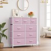 YITAHOME Dresser for Bedroom with 9 Drawers, Fabric Storage Dresser,