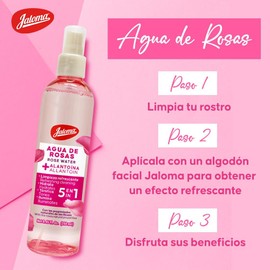 Jaloma | Agua de Rosas, Tónico Facial, Relajante, Antioxidante, 250ml.