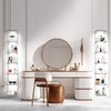 AskTag 7 Tier LED Light Wall Shelves, White