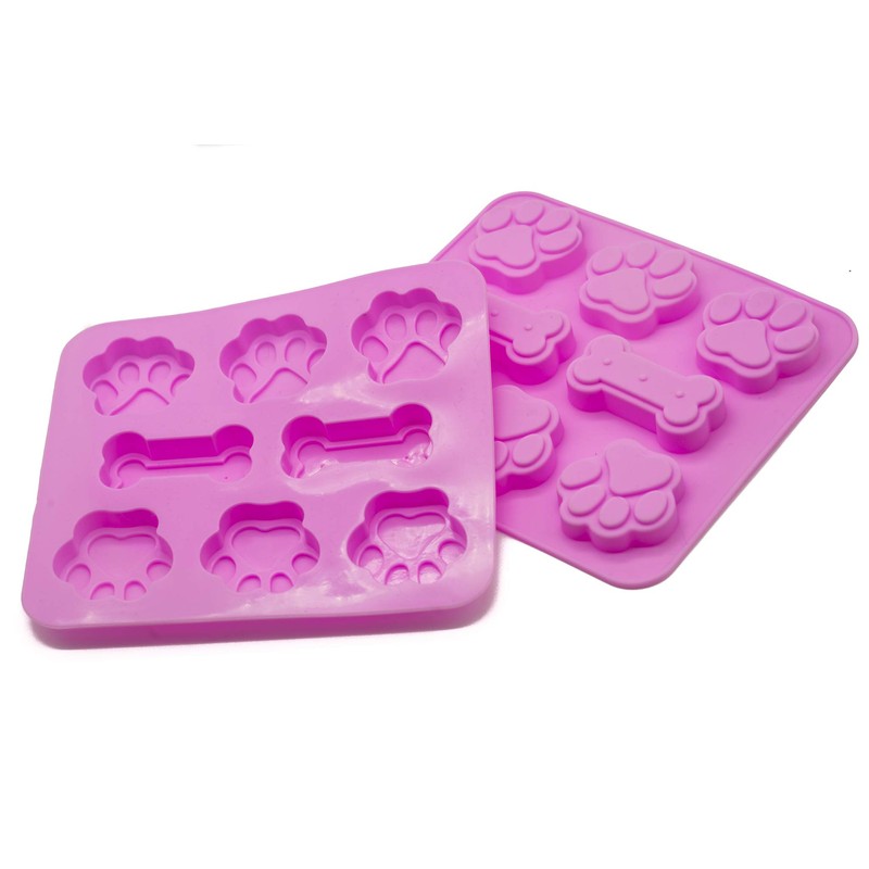 PROtastic silicon paw and bone mold 2 Pack. Ideal for