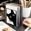 ACRNIGHEET 2 Pieces Metal Bookends for Shelves Cute Cat bookends