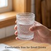 Kingrol 6 Pack SMALL 9 oz Drinking Glasses, Vintage Embossed