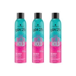 Got2b Flex Insta Hold Hair Spray 9.1 oz, Pack of 3, Strong Flexible Hold
