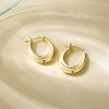 Aretes De Oro 14k Niña Mujer Dama Ovalados Joyería Regalos