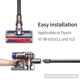 Amestar Replacement Wand Extension Tube for Dyson V7 V8 V10 V11 V15 Models, Vacuum Cleaner Extension Rod Accessories, Compatible with Dyson Cordless Stick Vacuum Cleaner of V7 V8 V10 V11