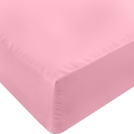 Utopia Bedding Queen Fitted Sheet - Bottom Sheet - Deep Pocket - Soft Microfiber - Shrinkage and Fade Resistant - Easy Care -1 Fitted Sheet Only (Pink)