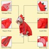 SEIS Dog Raincoat Hooded Dinosaur Rain Wear Waterproof Frog Poncho