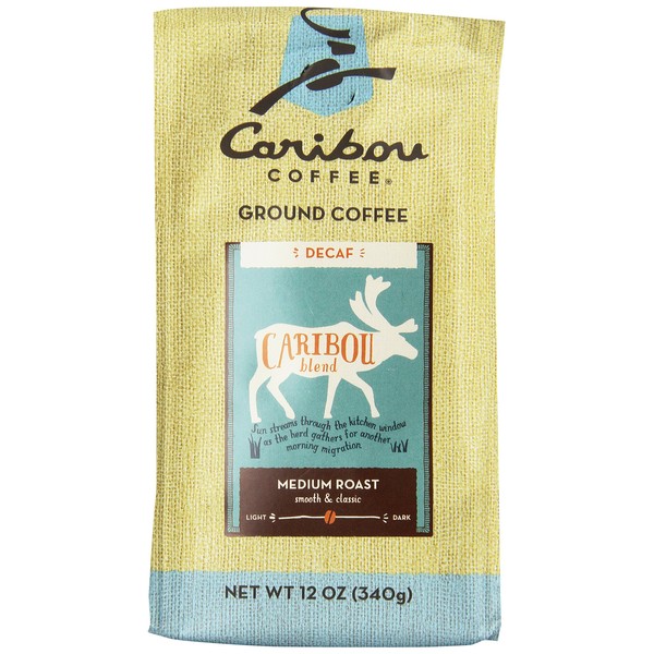 Caribou Coffee Blend Decaf Ground, 12-ounces