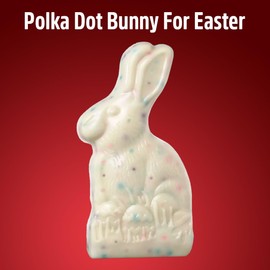 HersheysChocolate Bunny Cookies 'n' Creme Polka Dot, Chocolate Bunny Bulk Each 4.25oz, Perfect For Easter Celebrations, Ideal Easter Chocolate For Egg Hunts, (1 Count)