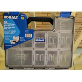 Kobalt 10‑Compartment Large Plastic Small Parts Organizer – Brand New