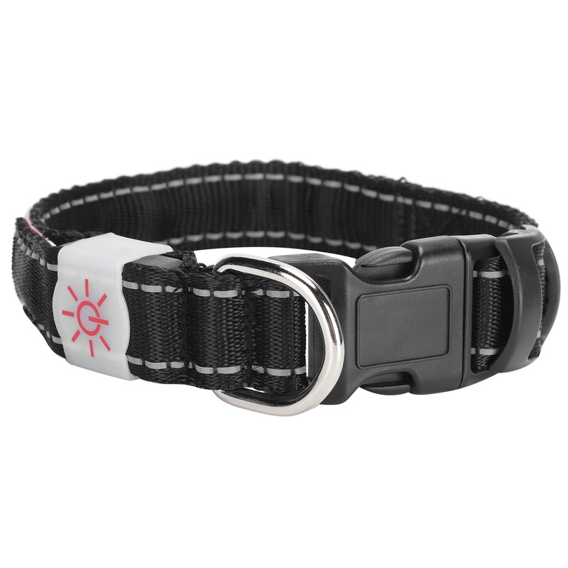 LED Pet Adjustable Collar USB Rechargeable Soft Dog Lighting Night