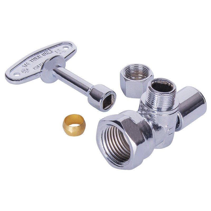 MIDLINE VALVE 91112QS-OM Water Supply Stop Valve with Quarter Turn