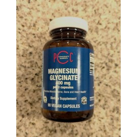 PCC Community Market Magnesium Glycinate 400 mg  90 Vegan Capsules BB 03/2027