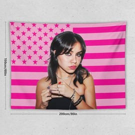 Tara Celebrity and Decorations Stuff American Pink Flags Wall Funny Tapestry Hanging Yummy Merch for Dorm Bedroom Decorative Aesthetic Tapestries 60"x80" - Size: 40"x60"