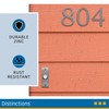 Distinctions by Hillman 843322 4-Inch Brushed Nickel Flush-Mount House Number