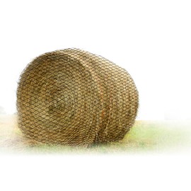 bimiti 5x5ft Round Bale Hay Net for Horses Large Durable Nylon Knotless Slow Feeder Hay Nets for Healthier Feeding of Horses and Goats