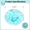 20pcs Tissue Paper Pom Poms - Light Blue - 6