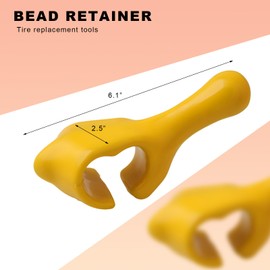 KVAEY Coated Bead Keeper Tire Changer Tool, Cast Iron Coated Tire Changing Tool Bead Retainer, PVC Coated Bead Keeper Heavy Duty Thing Tire Mounting Tool for Most Motorcycles