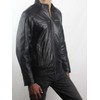 Crissman Designs Men's Black Leather Jacket | Real Lambskin Cafe