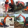 Spirrelab Excavator U55 KX057 Quick Attach Bucket Ears Attachment Fit