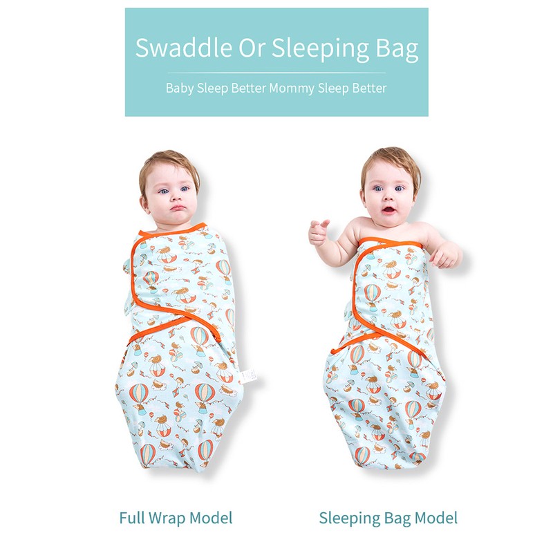insular Baby Swaddle Wrap Blanket 2 Pack Soft Cotton Cartoon