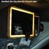 LED Car Sun Visor Vanity Mirror - Upgraded 3X Detail,