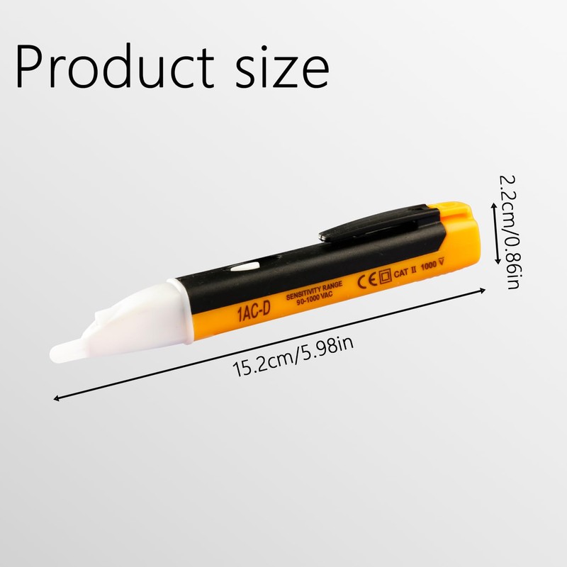 Bojueshaw 2pcs Non-Contact Digital Voltage Tester,Safe Electrical Pen,Wire Breakpoint Finder,Electric