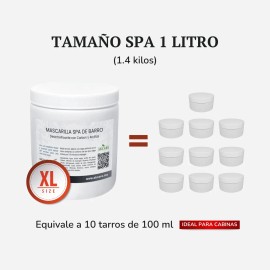 Mascarilla Facial Spa Con Arcilla Y Carbón Piel Grasa 1.4kg Normal