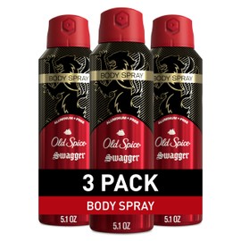 Old Spice Aluminum Free Body Spray for Men, 24/7 Odor Protection, 24/7 Lasting Fragnance & Freshness, Cologne Quality Scent, Swagger with Cedarwood Scent, 5.1 oz (Pack of 3)