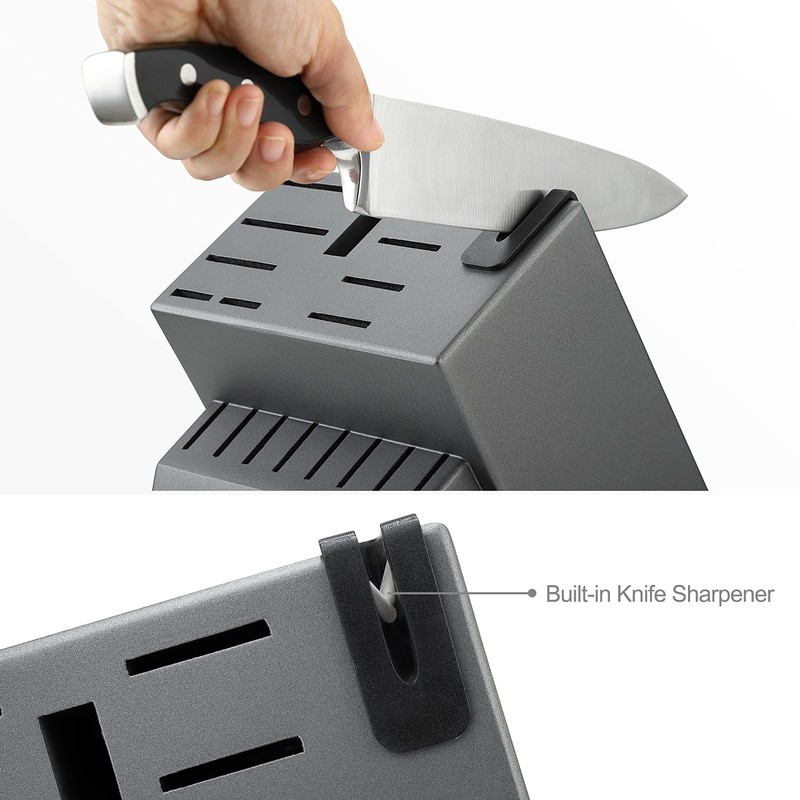 McCook® Knife Sets, German Stainless Steel Forged Kitchen Knives Block