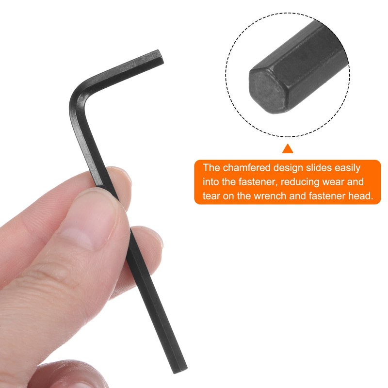 HARFINGTON 10pcs Hex Key Wrench 9/64" L-Shape Hexagon SAE Wrenches