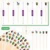 Mardi Gras Cocktail Picks Carnival Masquerade Decorative Long Toothpicks Fruit