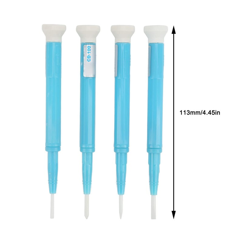 Uadme Ceramic Cross Screw Driver, 4pcs Slotted Screwdriver Set Adjust