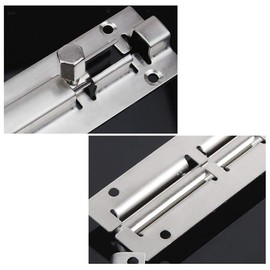 Lician 2 Pcs Door Bolt Sliding Latch Stainless Steel Slide Lock 4 Inches Window Barrel Bolts