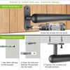 Dolibest 46 Inch Wall Mount Metal Handrail, Staircase Step Handrail,