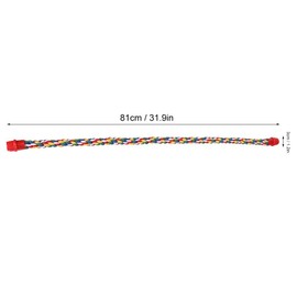 Bird Rope Perches, Bird Spiral Rope Perch, Cotton Bird Swing Climbing Standing Toys Bird Cage Toys(L)